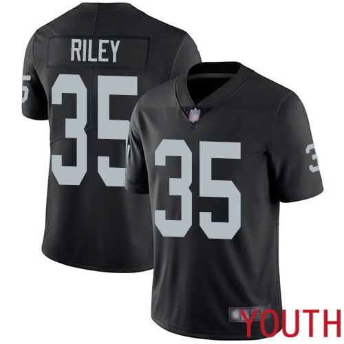 Oakland Raiders Limited Black Youth Curtis Riley Home Jersey NFL Football 35 Vapor Untouchable Jersey